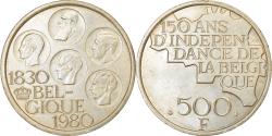 World Coins - Coin, Belgium, 500 Francs, 500 Frank, 1980, Brussels, , Silver Clad