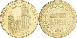 World Coins - France, Token, Notre-Dame de Rouen, 2014, Copper-nickel Aluminium, MDP