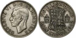 World Coins - Great Britain, George VI, 1/2 Crown, 1942, Silver, , KM:856