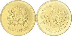 World Coins - Coin, Morocco, Mohammed VI, 10 Santimat, 2002, , Aluminum-Bronze