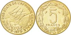 World Coins - Coin, Central African States, 5 Francs, 1973, Paris, , Aluminum-Bronze