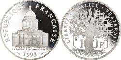 World Coins - Coin, France, Panthéon, 100 Francs, 1993, Paris, Proof, , Silver