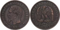 World Coins - France, Napoleon III, 2 Centimes, 1856, Strasbourg, Bronze,