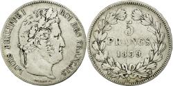 World Coins - Coin, France, Louis-Philippe, 5 Francs, 1839, Lille, , Silver