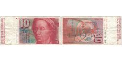 World Coins - Banknote, Switzerland, 10 Franken, 1980, 1980, KM:53b, VF(30-35)