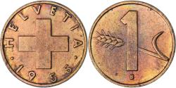 World Coins - Coin, Switzerland, Rappen, 1955