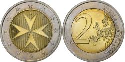 World Coins - Malta, 2 Euro, 2008, MDP, Bi-Metallic,