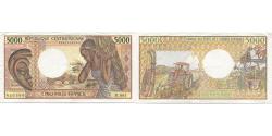 World Coins - Banknote, Central African Republic, 5000 Francs, KM:12a, AU(50-53)