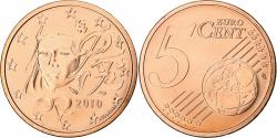 World Coins - France, 5 Euro Cent, 2010, Paris, BU, , Copper Plated Steel, KM:1284