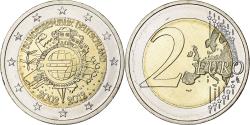 World Coins - Germany, 2 Euro, 10 Years of Euros Cash, 2012, Berlin, Bimetallic,