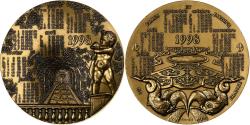 World Coins - France, Medal, Calendrier, 1998, Bronze, MDP,