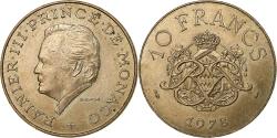 World Coins - Monaco, Rainier III, 10 Francs, 1978, Paris, Copper-Nickel-Aluminum,