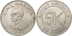 World Coins - CONGO, DEMOCRATIC REPUBLIC, 5 Makuta, 1967, Copper-nickel, , KM:9