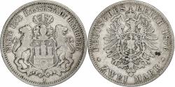 World Coins - Germany, HAMBURG, 2 Mark, 1876, Hamburg, Silver, , KM:604