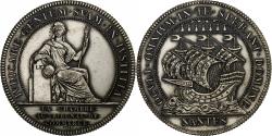 World Coins - France, Token, Chambre au Tribunal de Commerce, Nantes, Silver, Flan brillant