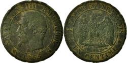 World Coins - Coin, France, Napoleon III, Centime, 1855, Lille, Différent Ancre,