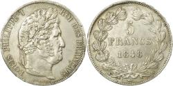World Coins - Coin, France, Louis-Philippe, 5 Francs, 1848, Strasbourg, , Silver