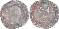 World Coins - Coin, France, Henri III, Double Tournois, 1580, Uncertain Mint,