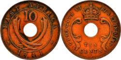World Coins - EAST AFRICA, George VI, 10 Cents, 1941, , Bronze, KM:26.1