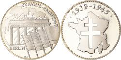 World Coins - France, Medal, Berlin - 22 Avril - 2 Mai 1945, WAR, 1939-1945,
