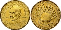 World Coins - France, Medal, Robert Schuman, Political leaders in the World, MDP, Bronze