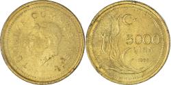 World Coins - Coin, Turkey, 5000 Lira, 1995, , Brass, KM:1029.1