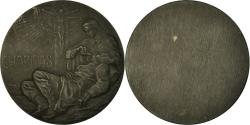 World Coins - France, Medal, Charitas, Infirmière et Soldat, Philipp, , Bronzed Tin