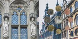 World Coins - Belgium, Coffret 1c. à 2€ + jeton, Grand'Place, 2005, Brussels, FDC