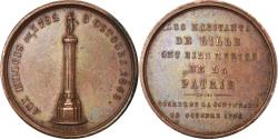World Coins - France, Medal, Hommage aux Lillois de 1792, History, 1845, Lecomte,