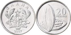 World Coins - Ghana, 20 Pesewas, 2007, Nickel plated steel, , KM:40