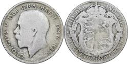 World Coins - Coin, Great Britain, George V, 1/2 Crown, 1920, British Royal Mint,