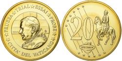World Coins - Vatican, Medal, 20 C, Essai-Trial Benoit XVI, 2007, Brass,