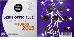 World Coins - France, Coffret 1c. à 2€, BU, 2015, MDP,