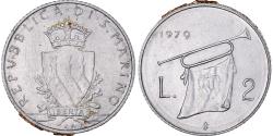 World Coins - Coin, San Marino, 2 Lire, 1979, Rome, , Aluminum, KM:90