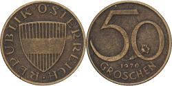 World Coins - Austria, 50 Groschen, 1970, Aluminum-Bronze, , KM:2885