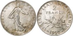 World Coins - France, 2 Francs, Semeuse, 1920, Paris, Silver, , Gadoury:532, KM:845.1