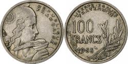 World Coins - France, 100 Francs, Cochet, 1958, MDP, Owl, Copper-nickel,