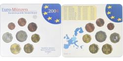 World Coins - Germany, Set 1c. to 2€, 2004, Stuttgart, UNC, , Bi-Metallic