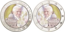 World Coins - France, Medal, 10 ans de l'Euro - Pape François, , Copper Plated