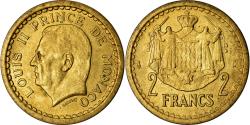 World Coins - Coin, Monaco, 2 Francs, Undated (1943), , Aluminum-Bronze, Gadoury:MC