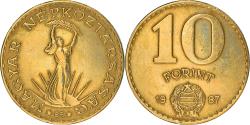 World Coins - Coin, Hungary, 10 Forint, 1987, , Aluminum-Bronze, KM:636