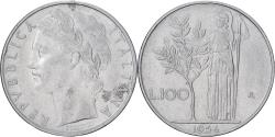 World Coins - Italy, 100 Lire, 1956, Rome, Stainless Steel, , KM:96.1
