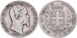 World Coins - Kingdom of Sardinia, Vittorio Emanuele II, 1 Lira, 1859, Milan, Silver