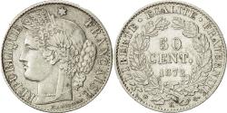 World Coins - Coin, France, Cérès, 50 Centimes, 1872, Bordeaux, , Silver, KM:834.2