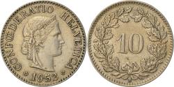 World Coins - Coin, Switzerland, 10 Rappen, 1952, Bern, , Copper-nickel, KM:27