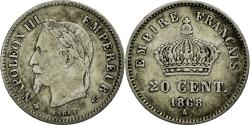 World Coins - Coin, France, Napoleon III, Napoléon III, 20 Centimes, 1868, Paris,