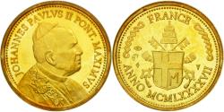 World Coins - Vatican, Medal, Les Voyages de Jean-Paul II, Paris, 1997, , Vermeil