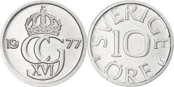 World Coins - Coin, Sweden, Carl XVI Gustaf, 10 Öre, 1977, , Copper-nickel, KM:850