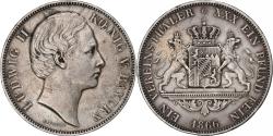 World Coins - Kingdom of Bavaria, Ludwig II, Vereinsthaler, 1866, Munich, Silver,