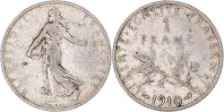 World Coins - Coin, France, Semeuse, Franc, 1910, Paris, , Silver, KM:844.1